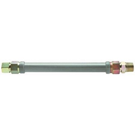 Watts Stainless Steel Outdoor Gas Connector, 1 in. OD, 3/4 in. ID, 3/4 in. MNPT x 3/4 in. FNPT, 48 in 41-4142-48